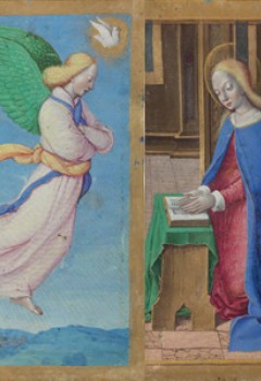 Deux feuillets d'un livre d'Heures