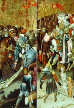 Le Jugement de saint Georges par Dacien - Saint Georges traîné au supplice - La Flagellation de saint Georges - La Décapitation de saint Georges